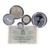 Moneda 5º Centenario 5 valores Plata FDC brillo (1492-1992) 2.000, 1.000, 500,200 y 100 Ptas. Serie I año 1989 Monedas Caja - GoldenArt