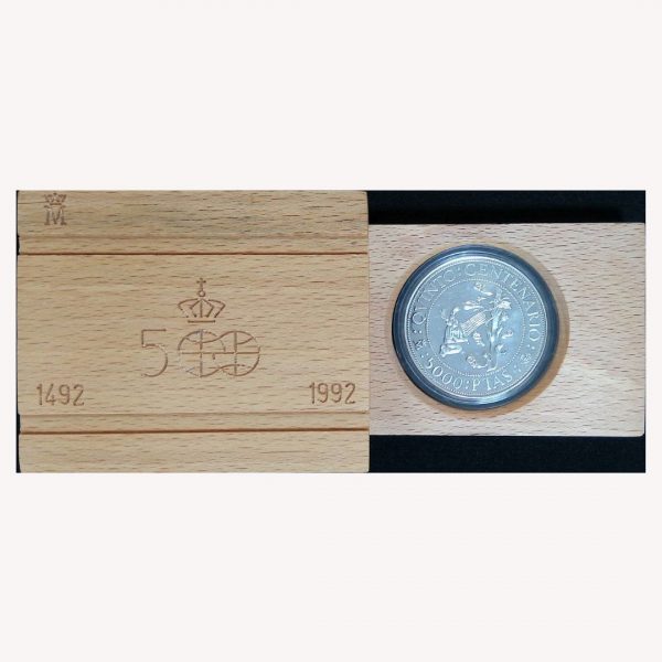 Moneda 5º Centenario 1492-1992 5.000 Ptas. Serie II año 1990 - GoldenArt