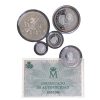 Moneda 5º Centenario 5 valores Plata FDC brillo (1492-1992) 2.000, 1.000, 500,200 y 100 Ptas. Serie II año 1990 - Cert.-GoldenArt