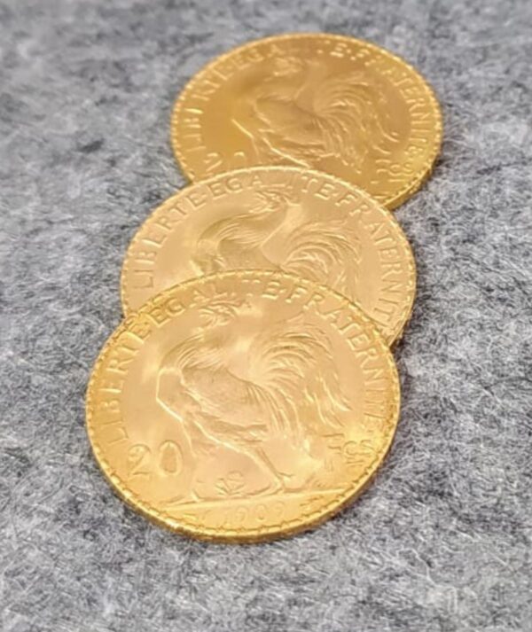 Moneda Oro 20 Francos Franceses 1909/GoldenArt