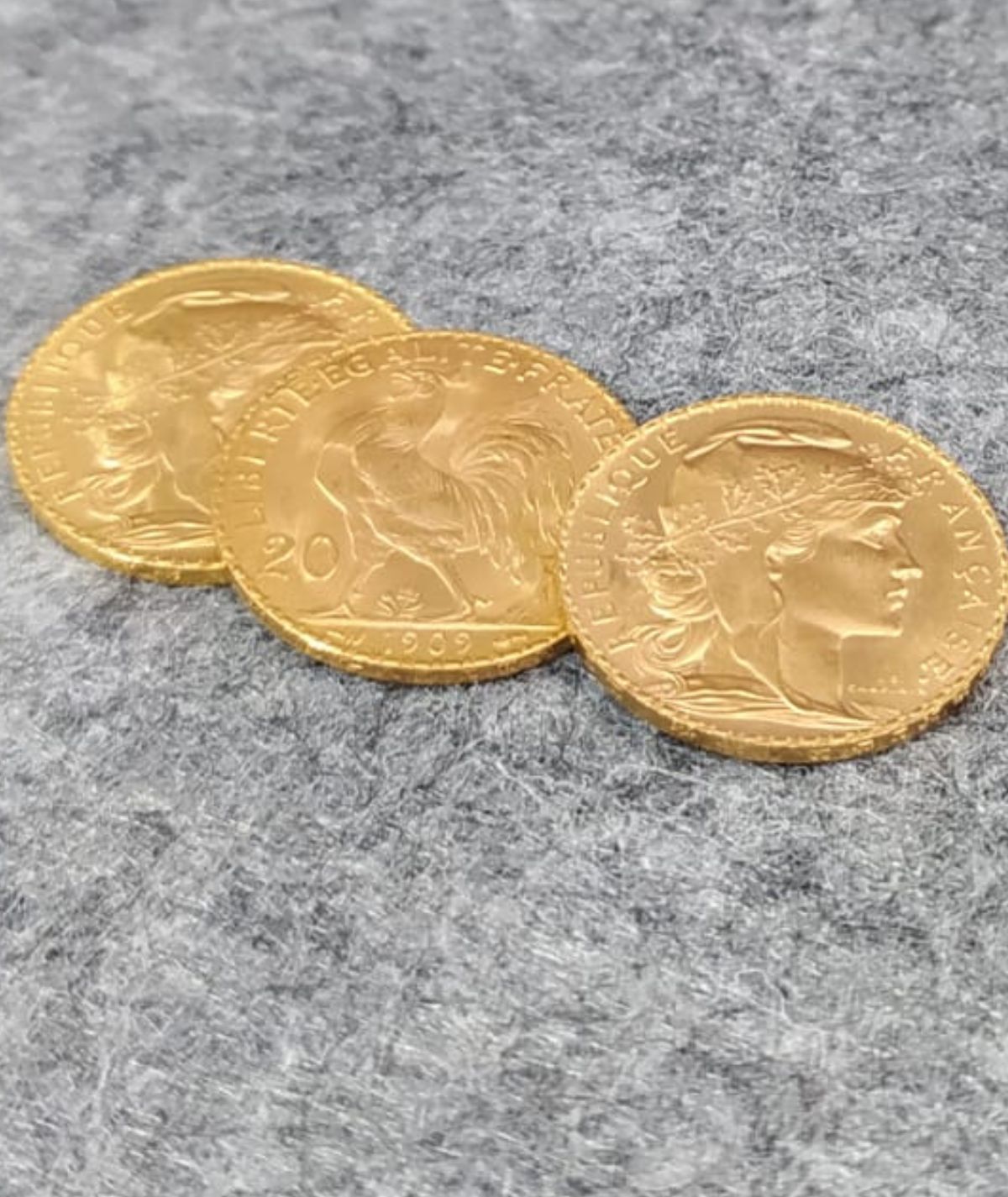 Moneda Oro 20 Francos Franceses 1909 liberty- GoldenArt