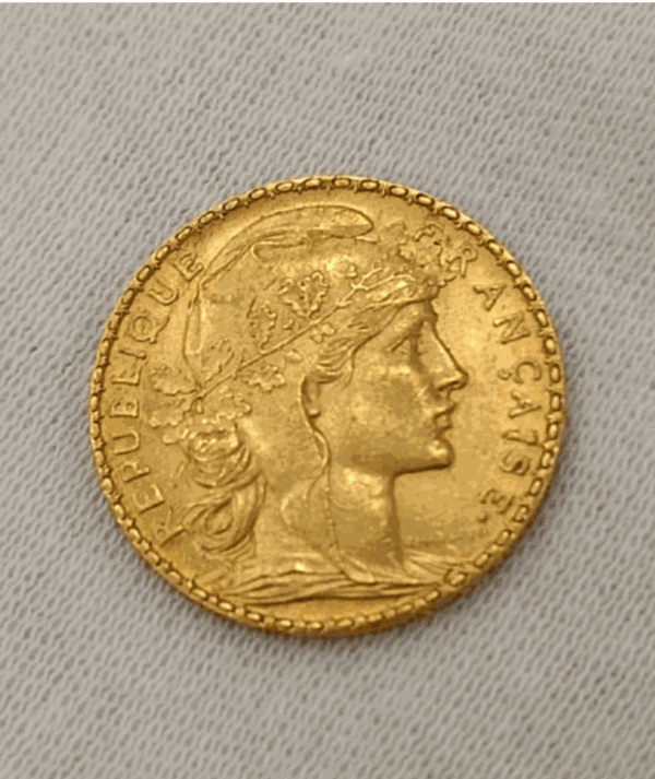 Moneda Oro 20 Francos Franceses 1912_ reverso/goldenart