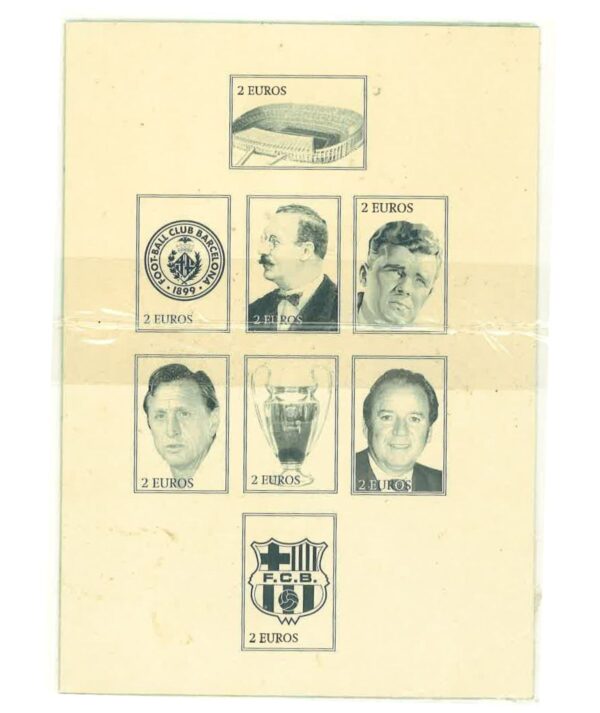 .Sello Oro Centenarios FC Barcelona 1899 1999 JOAN GASPART1899-1999- GoldenArt