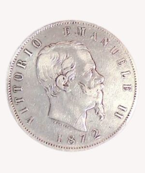 Moneda VITTORIO EMANUELE II 1872/ GoldenArt
