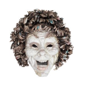 Máscara de Comedia. Eugenio Pattarino. Loza esmaltada año 1950/ GoldenArt