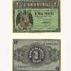 Billetes 1 Peseta 28 de Febrero de 1938 - II Año Triunfal A 0803807/ GoldenArt