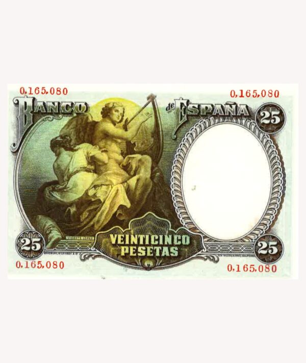 Billetes 25 Pesetas 25 de Abril de 1931 - Vicente Lopez / GoldenArt