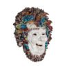 Máscara Coloreada Bacco «Eugenio Pattarino» Loza esmaltada año 1950/ GoldenArt Máscara Coloreada Bacco «Eugenio Pattarino» Loza esmaltada año 1950/ GoldenArt
