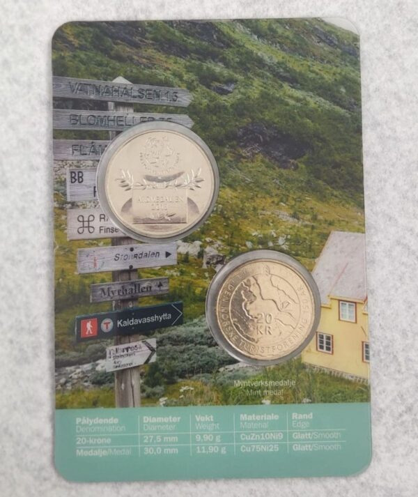 Monedas Asociación Noruega de Trekking 2018 / GoldenArt