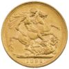 Perspectiva frontal de la cruz de la moneda de oro Soberano Jubileo de la Reina Victoria de 1892