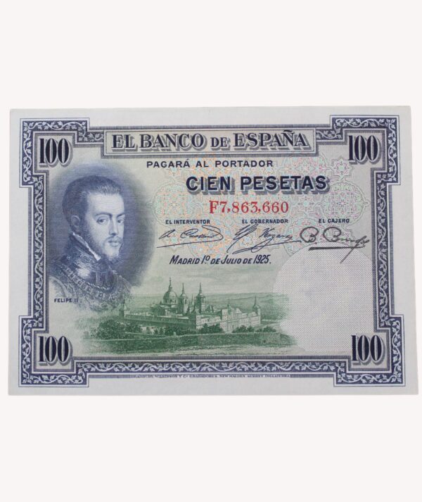 Billetes 100 Pesetas 1 de Julio de 1925/ GoldenArt