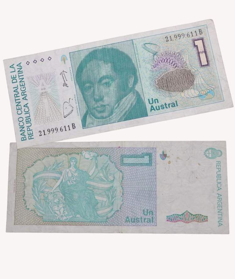 Billete 1 Austral Argentino / GoldenArt