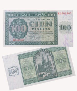Billetes 100 Pesetas 21 de Noviembre de 1936 / GoldenArt