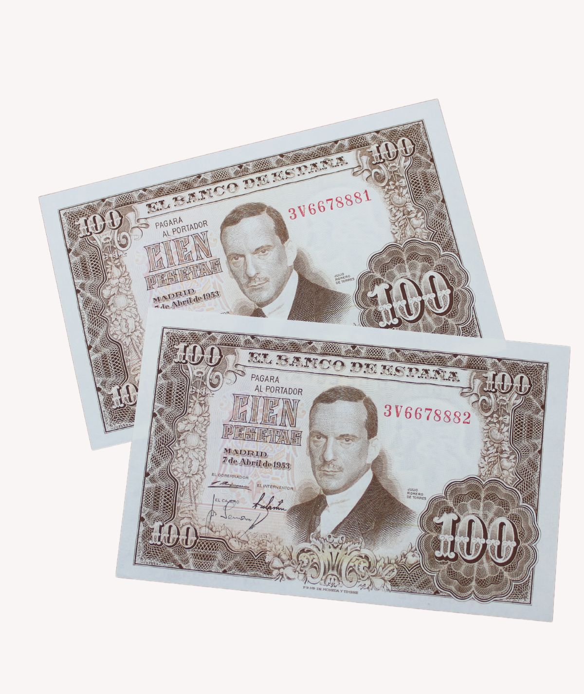Billetes 100 Pesetas 7 Abril de 1953/ GoldenArt