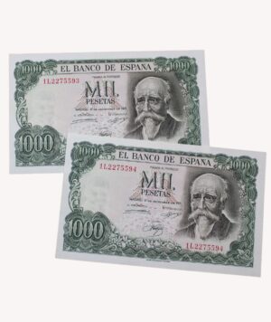 Billetes 1000 Pesetas 17 de Septiembre de 1971 / GoldenArt