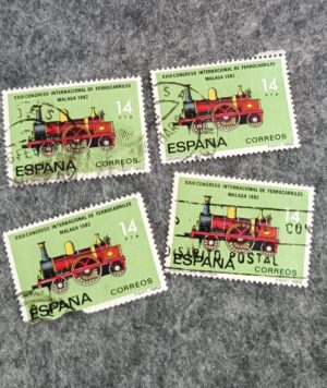 Sello XXIII Congreso Internacional de Ferrocarriles Málaga /GoldenArt