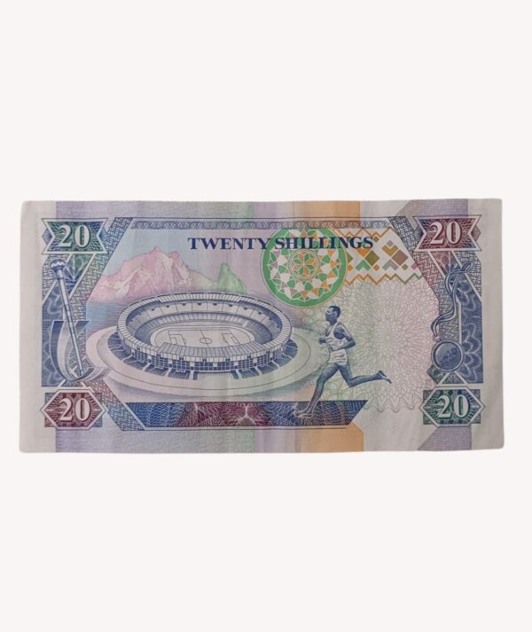 Billete 20 Shillings, Kenia - 1993 -2-GoldenArt