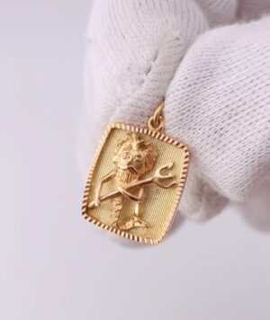 Medalla Oro Horóscopo Acuario / GoldenArt