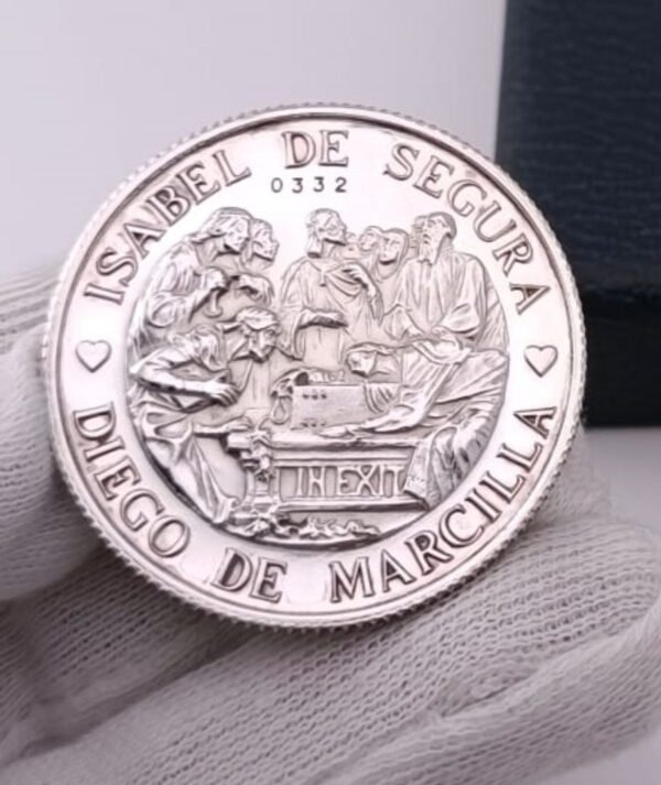 Moneda Medalla Plata Teruel Nº 0332 reverso / GoldenArt