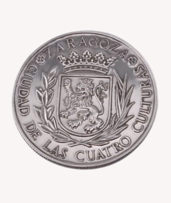 Moneda Medalla Plata Zaragoza 23.8 /GoldenArt