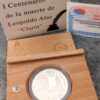 Moneda Plata I Centenario de la muerte de Leopoldo Alas Clarín 1901-2001 portada / GoldenArt