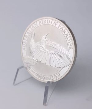 Moneda plata Australian bird of Paradise _ portada/ GoldenArt