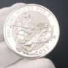 Moneda Plata 2 Pounds Valiant 2019 Reino Unido reverso / GoldenArt