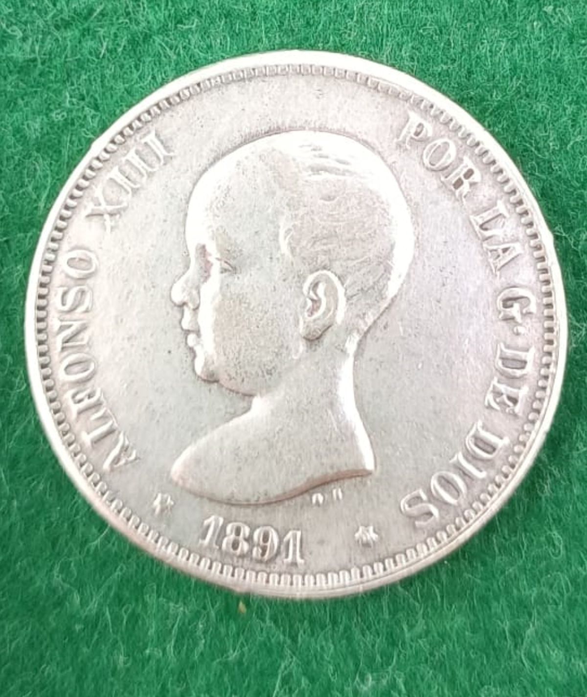 Moneda 5 Pesetas Alfonso XIII 1891 91 SGV /GoldenArt
