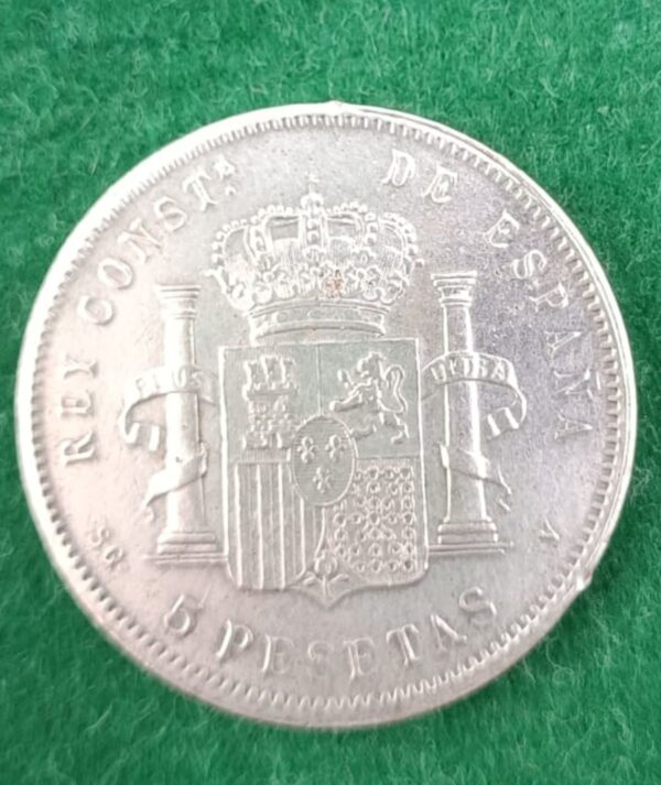 Moneda 5 Pesetas Alfonso XIII 1891 91 SGV /GoldenArt