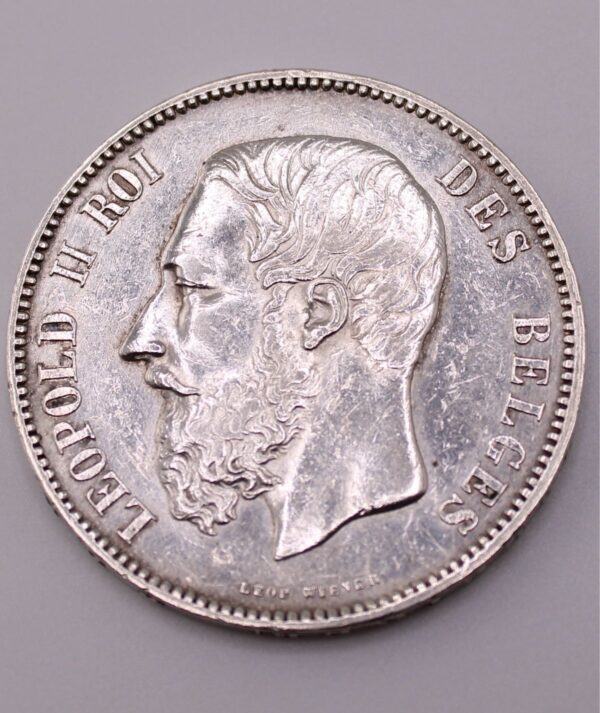 Moneda 5 Francos Leopoldo II 1873/ GoldenArt