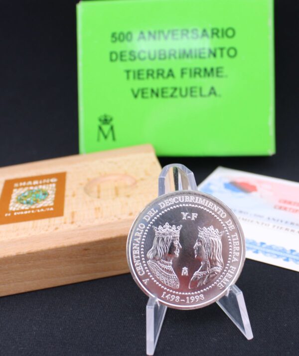  3 Euro -  500 Aniversario Descubrimiento Tierra Firme - Venezuela.-0021135/GoldenArt