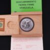 Moneda Plata 500 Aniversario Descubrimiento Tierra Firme 1498 - 1998/GoldenArt