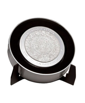 Cápsula que envuelve la moneda de plata Azteca de 1kg de 2011