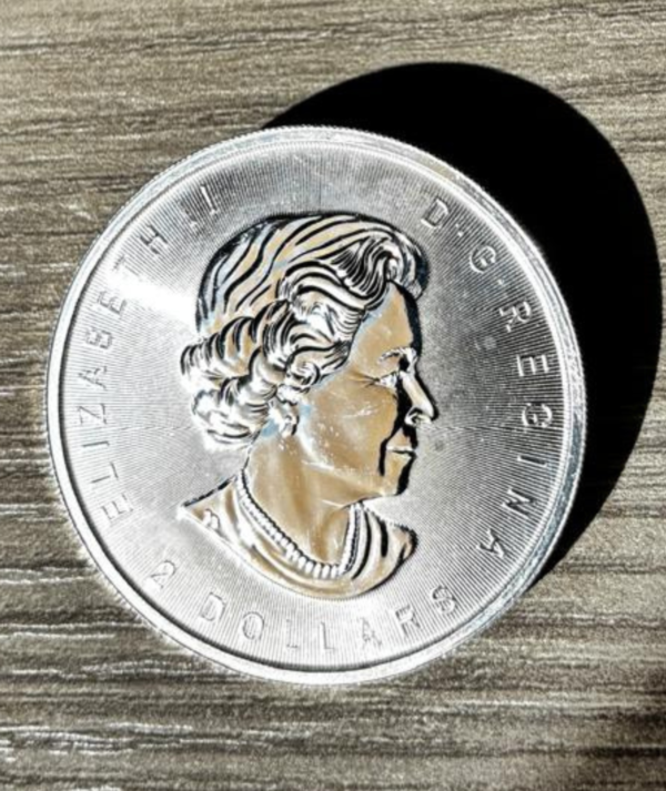 Moneda Plata Lobos ¾ oz Canada 2016_ reverso/GoldenArt Moneda Plata Lobos ¾ oz Canada 2016