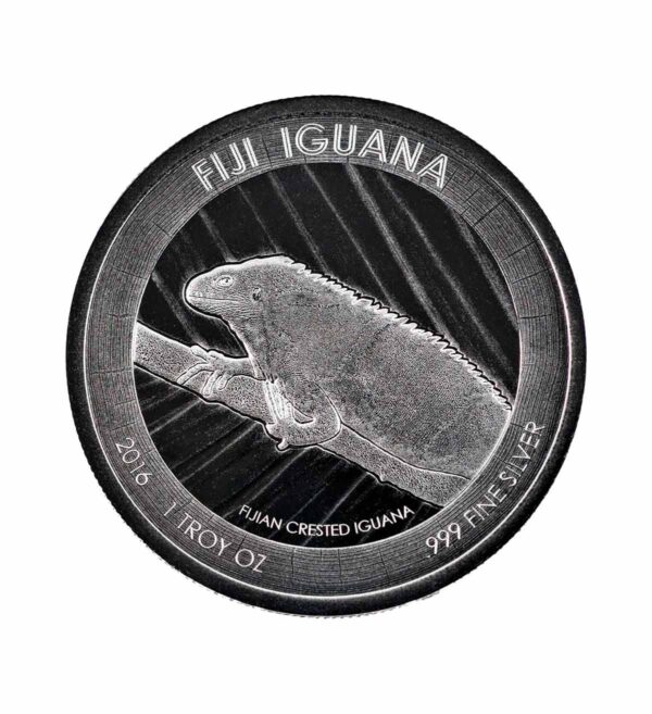 Moneda Plata Iguana Fiji 2016 - Edición especial numerada _moneda /GoldenArt