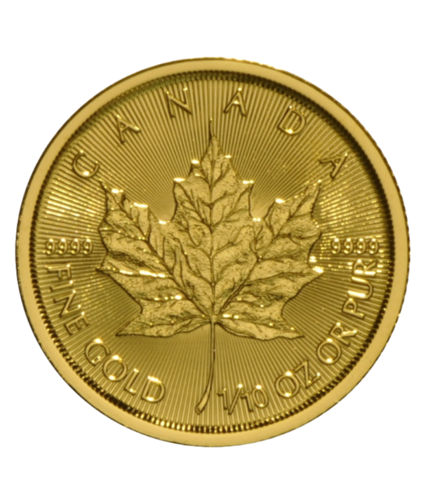 Moneda de oro Maple Leaf de 110 de onza del año 2017/GoldenArt