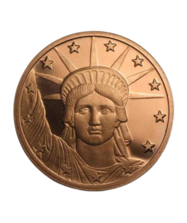 Moneda Cobre Libertad 1 oz portada/GoldenArt