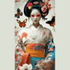 Hiroshi (1981) - Ms Asian Butterfly Toile (XXL)portada/GoldenArt