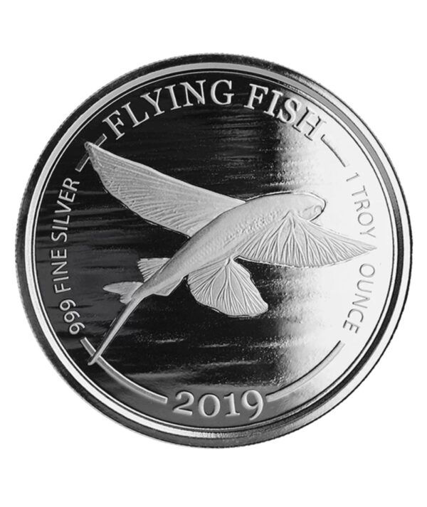 Moneda Plata Flying Fish 2019_ Portada/GoldenArt Moneda Plata Flying Fish 2019_ Portada/GoldenArt