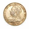 Moneda oro Medio Soberano Victoria Anciana de 1897_anverso/Goldenart Moneda oro Medio Soberano Victoria Anciana de 1897_anverso/Goldenart