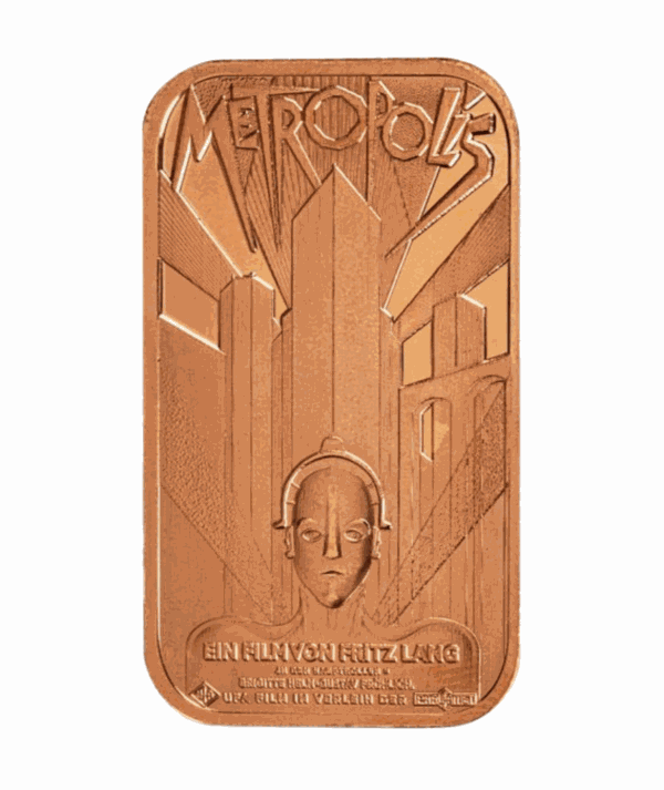 Lingote Cobre Película Metrópolis 1 oz an /Goldenart Lingote Cobre Película Metrópolis 1 oz an /Goldenart