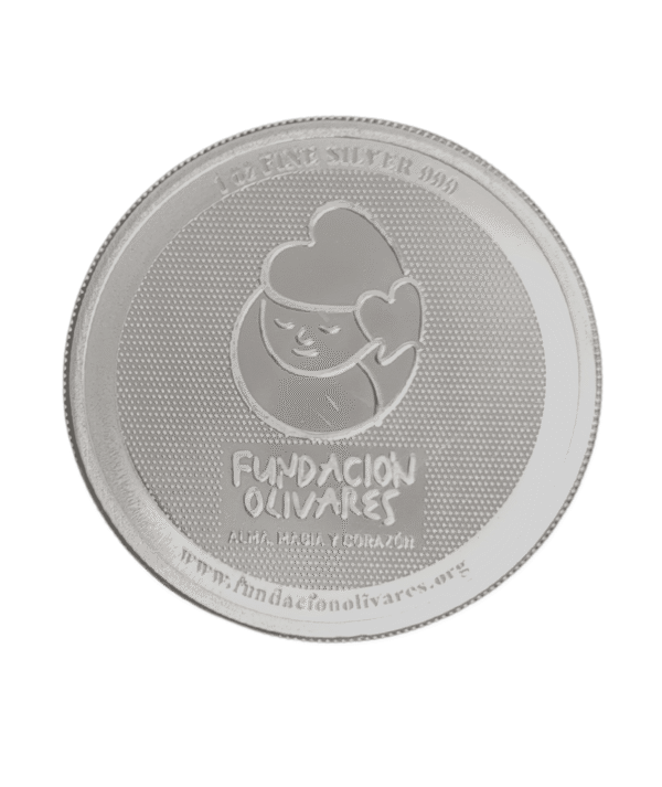 Lingote moneda Fundación Olivares Plata 1 oz 2022 Cara/Goldenart