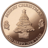Moneda Cobre Merry Christmas - Árbol de Navidad- 1 oz anverso/GoldenArt Moneda Cobre Merry Christmas - Árbol de Navidad- 1 oz anverso/GoldenArt