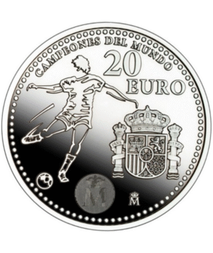 Moneda Plata Campeones del Mundo_anverso/GoldenArt Moneda Plata Campeones del Mundo_anverso/GoldenArt