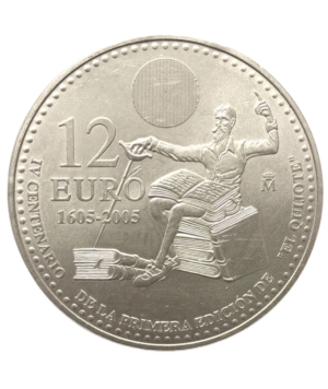 Moneda Plata Don Quijote de La Mancha_anverso/GoldenArt Moneda Plata Don Quijote de La Mancha_anverso/GoldenArt