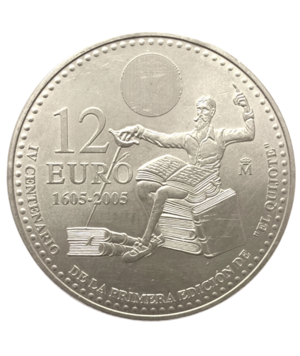 Moneda Plata Don Quijote de La Mancha_anverso/GoldenArt