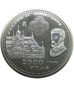 Moneda Plata Felipe II_ anverso /Goldenart Moneda Plata Felipe II_ anverso /Goldenart