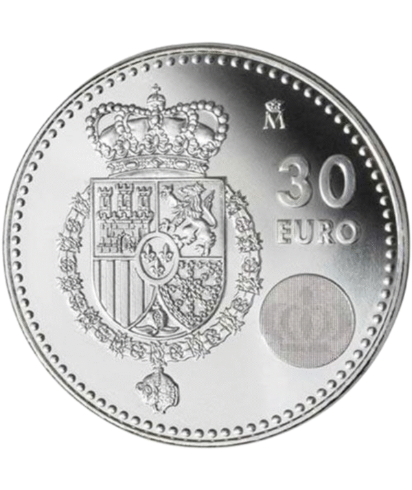 Moneda Plata Felipe VI reverso/GoldenArt