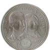 Moneda Plata Felipe y Letizia 2004 anverso/GoldenArt