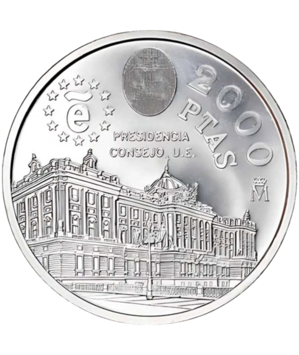Moneda Plata Presidencia Consejo U.E_ anverso/GoldenArt